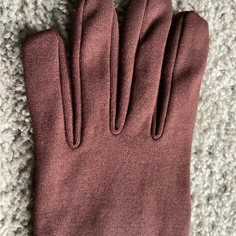 Vintage NOS Womens/Ladies OSFA Driving Gloves Burgundy w Thermal Insulation New! - Picture 4 of 10